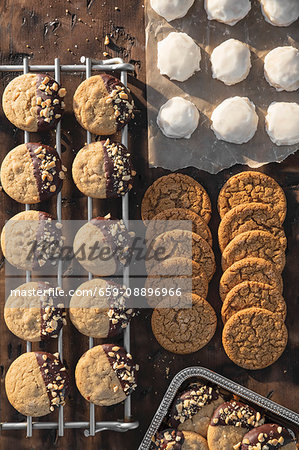 Melt in Your Mouth Lemon Sugar Cookies, Soft Ginger Molasses Cookies and Dipped Peanut Butter Cookie Melt in Your Mouth Lemon Sugar Cookies, Soft Ginger Molasses Cookies and Dipped Peanut Butter Cookie