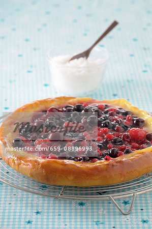 Yeast cake with berries