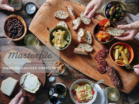 Cheese and charcuterie