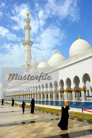 United Arab Emirates, Abu Dhabi, The Great Mosque Sheikh Zayed Bin Sultan Al Nahyan