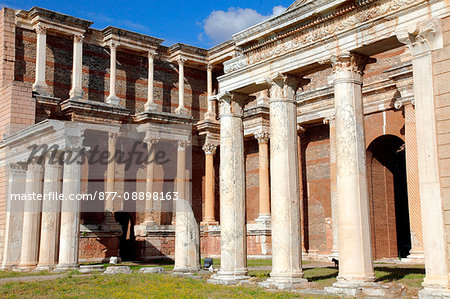 Turkey, province of Manisa (east of Izmir), Sardes (Sart or Sardis), gymnasium site, thermal complex, imperial hall or marble court