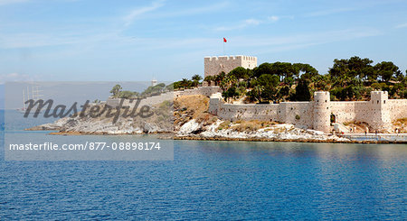 Turkey, province of Aydin, Kusadasi, the fortress on Pigeon Island