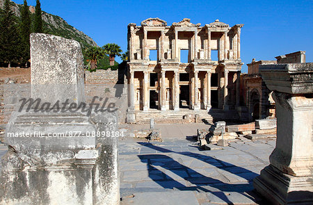 Turkey, province of Izmir, Selcuk, archeological site of Ephesus, Celsus library