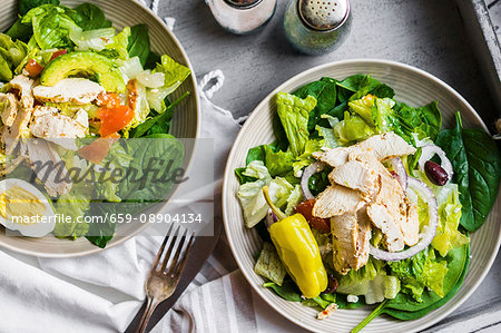 Green salad with chicken
