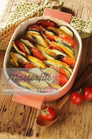 Courgette & tomato bake