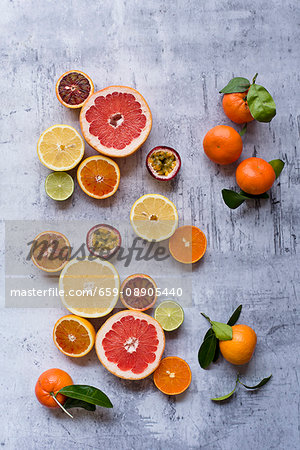 Different types of exotic fruits Different types of exotic fruits