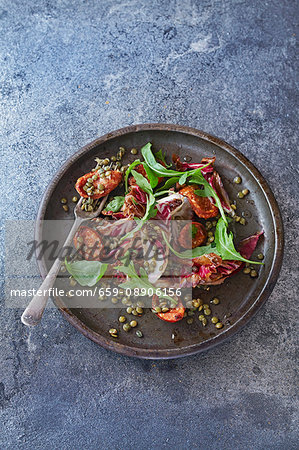 Lentil salad with chorizo and radicchio Lentil salad with chorizo and radicchio