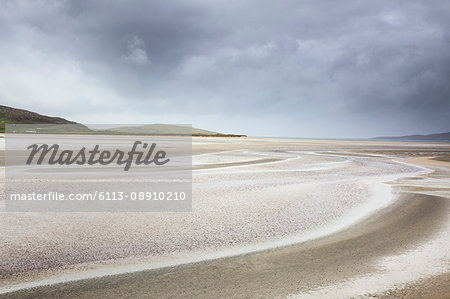 Tranquil sandy beach, Luskentyre Beach, Harris, Outer Hebrides