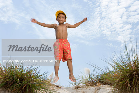 Boy jumping