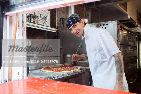 Pizza place chef