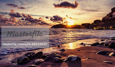 Coastal view, Cervo, Liguria, Italy