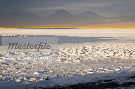 Snow covered landscape, San Pedro de Atacama, Chile