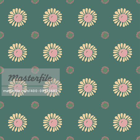 Seamless flower pattern. Vector texture Floral seamless backgrounds.