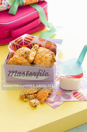 Cornflake and chocolate chip cookies for school