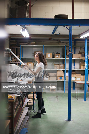 Designer in her studio