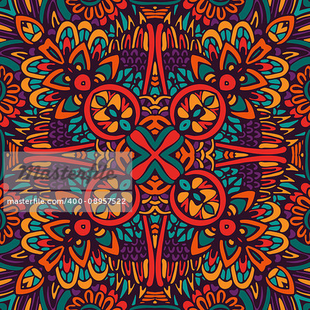 Abstract Tribal vintage ethnic seamless pattern ornamental