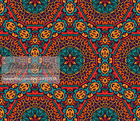 abstract ethnic ciolorful seamless pattern mosaic tiled background
