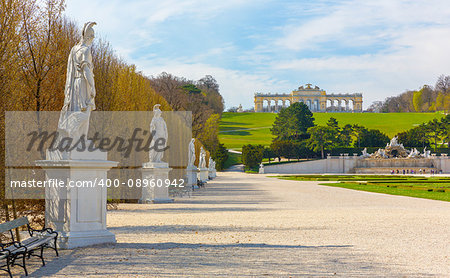 Schonbrunn Palace Gardens in Vienna