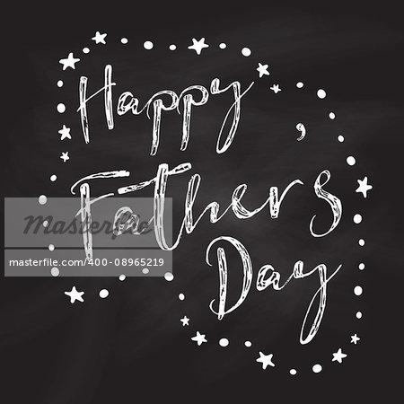 Father's Day background with chalkboard design