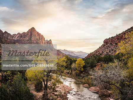 Virgin River, Zion National Park, Springdale, Utah, USA