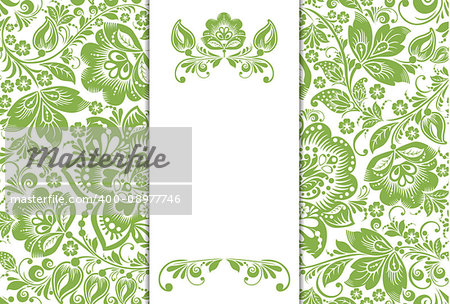 Greenery ecology floral background decoration, vector illustration. Trendy color 2017