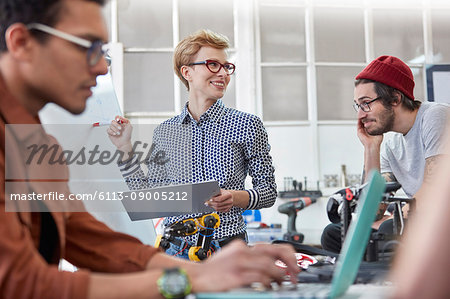 Designers meeting, brainstorming in office Designers meeting, brainstorming in office
