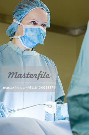 Surgeon performing operation