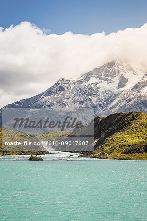 View over Grey Lake and Glacier, Torres del Paine national park, Chile