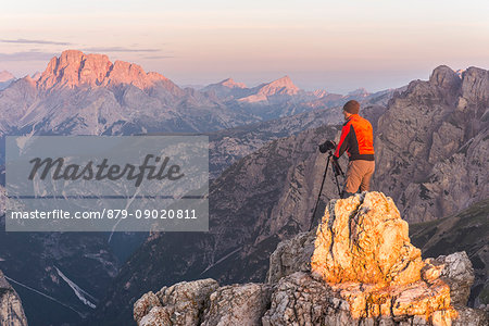 Sesto/Sexten, Dolomites, South Tyrol, province of Bolzano, Italy. View from the summit of Monte Paterno/Paternkofel Sesto/Sexten, Dolomites, South Tyrol, province of Bolzano, Italy. View from the summit of Monte Paterno/Paternkofel
