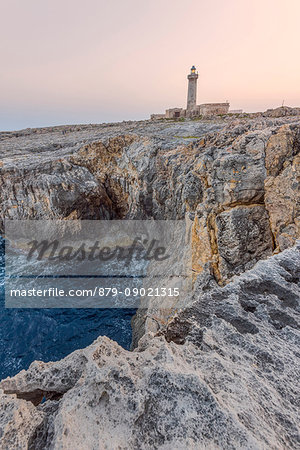 Lighthouse of Capo Murro of Porco Europe, Italy, Sicily region, Siracusa district, Capo Murro of Porco city