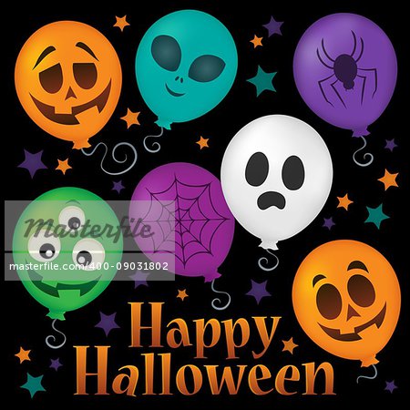 Happy Halloween sign thematic image 6 - eps10 vector illustration.