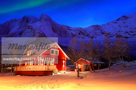 Mefjordvær village, Senja island, Norway Mefjordvær village, Senja island, Norway