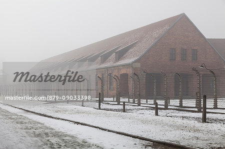 Auschwitz, Poland. View of concentration camp.