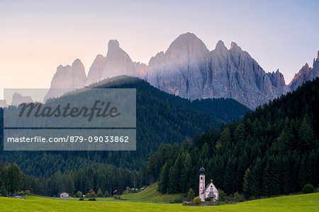 Funes valley, Bolzano province, Trentino alto Adige district, Europe, Italy.