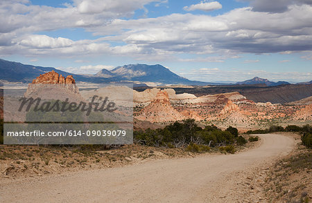 Landscape with Burr Trail Road in Grand-Escalante National Monument, Utah, USA