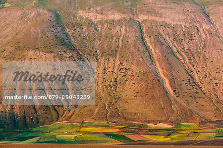 Europe, Italy,Umbria,Perugia district,Castelluccio of Norcia. Detail of Vettore mountain