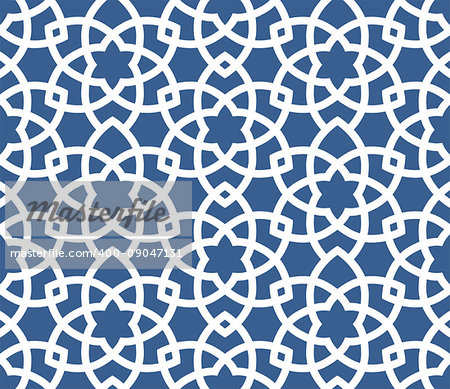 Arabic ornamental background - seamless Persian style pattern