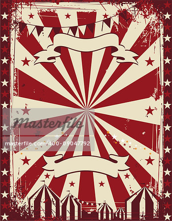 Vintage circus poster background for advertising