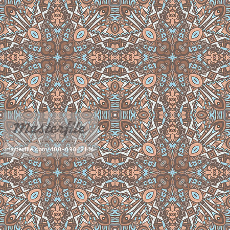 seamless pattern, geometric repeating texture. Tribal ethnic lace tiled ornament.