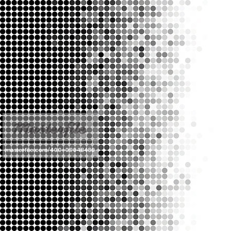 abstract vector colored round dots background - black and white