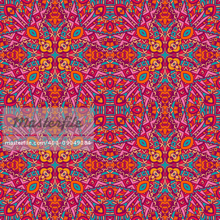 Abstract colorful geometric ethnic seamless pattern ornamental