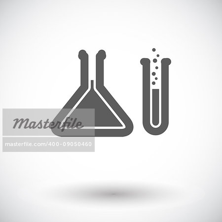 Chemisty. Single flat icon on white background. Vector illustration. Chemisty. Single flat icon on white background. Vector illustration.