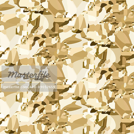 Vector gold crumpled foil seamless pattern. Shimmer sparkle background.