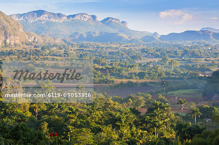 View of Vinales Valley, UNESCO World Heritage Site, Vinales, Pinar del Rio Province, Cuba, West Indies, Caribbean, Central America