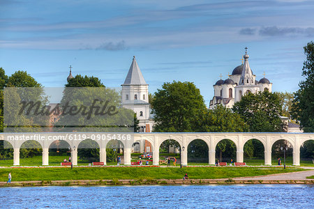 Yaroslav's Court, UNESCO World Heritage Site, Veliky Novgorod, Novgorod Oblast, Russia, Europe