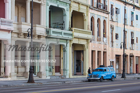 Buildings on The Malecon, Havana, Cuba, West Indies, Central America