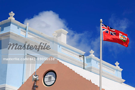 Front Street, Hamilton City, Pembroke Parish, Bermuda, Atlantic, Central America