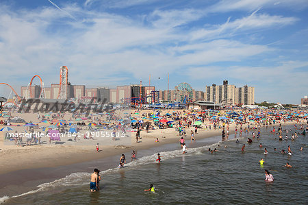 Beach, Coney Island, Brooklyn, New York City, New York, United States of America, North America