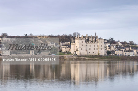 The village and Chateau of Montsoreau, UNESCO World Heritage Site, Loire Valley, Maine et Loire, France, Europe