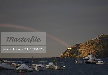 Rainbow over the sea, Costa Brava, Spain